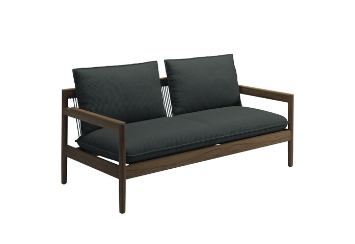 Saranac 2 Seater Sofa Robben Charcoal