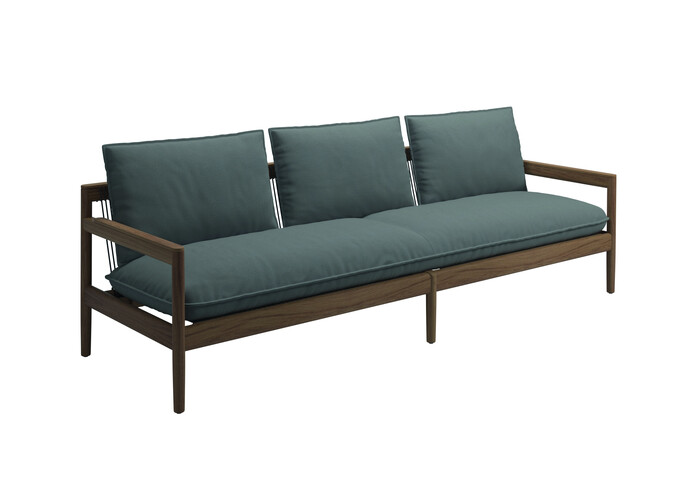 Saranac 3 Seater Sofa Blend Fog