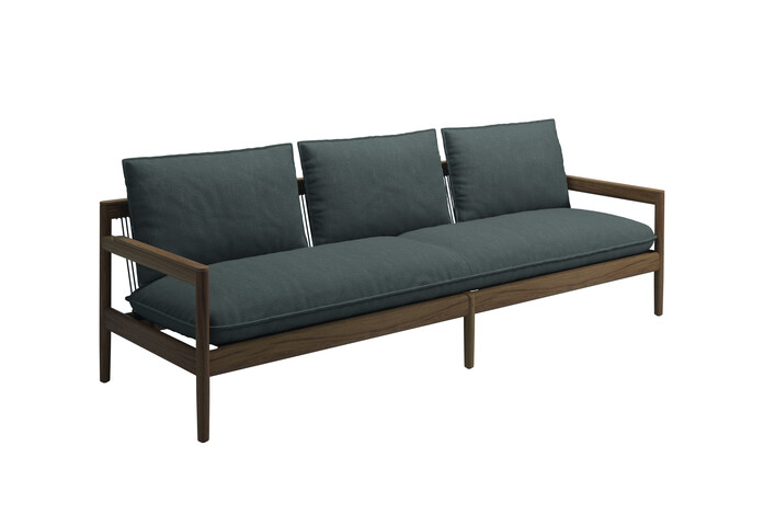 Saranac 3 Seater Sofa Cameron Granite