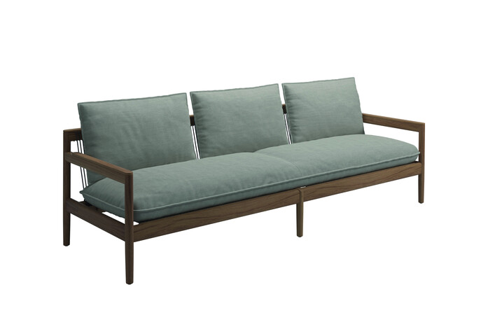 Saranac 3 Seater Sofa Fife Grey