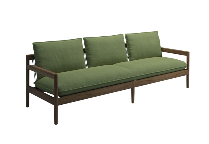 Saranac 3 Seater Sofa Fife Quince Yellow