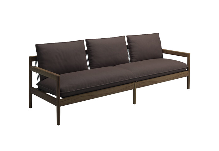 Saranac 3 Seater Sofa Fife Salmon
