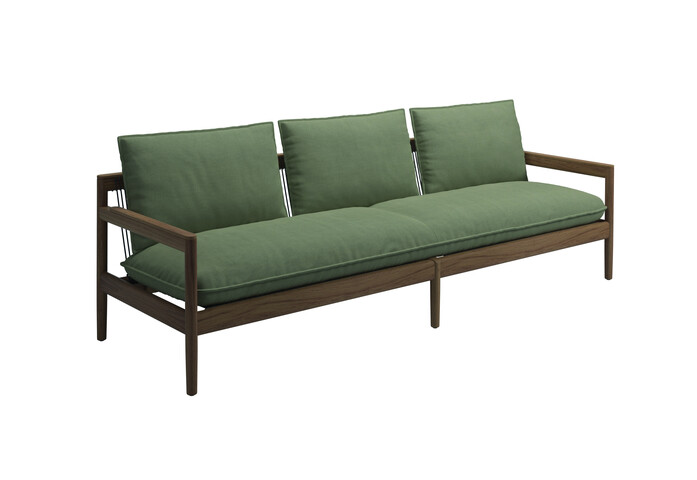 Saranac 3 Seater Sofa Fife Silky Green