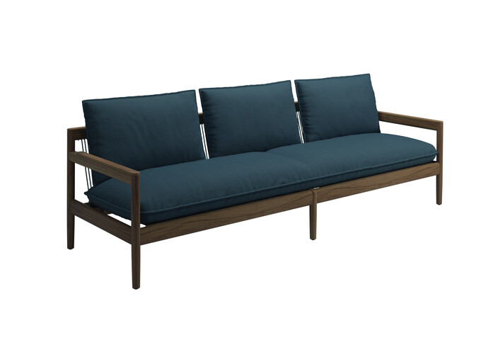 Saranac 3 Seater Sofa Tuck Denim