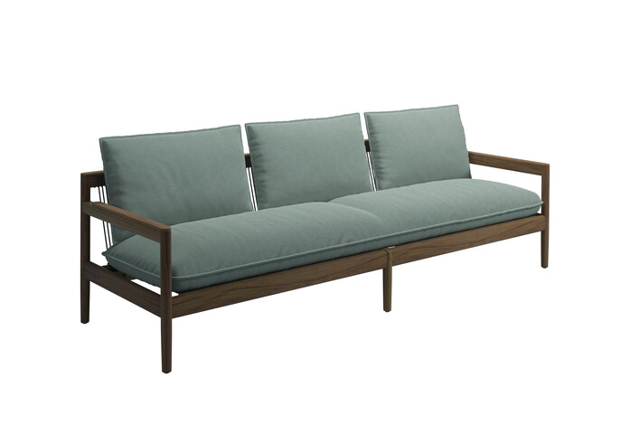 Saranac 3 Seater Sofa Tuck Malt