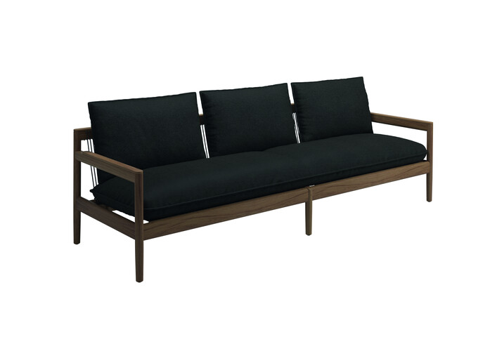 Saranac 3 Seater Sofa Tuck Sable