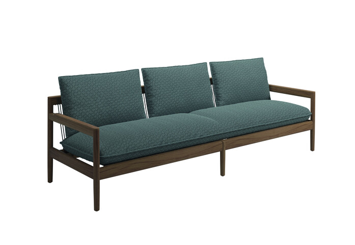 Saranac 3 Seater Sofa Wave Gravel