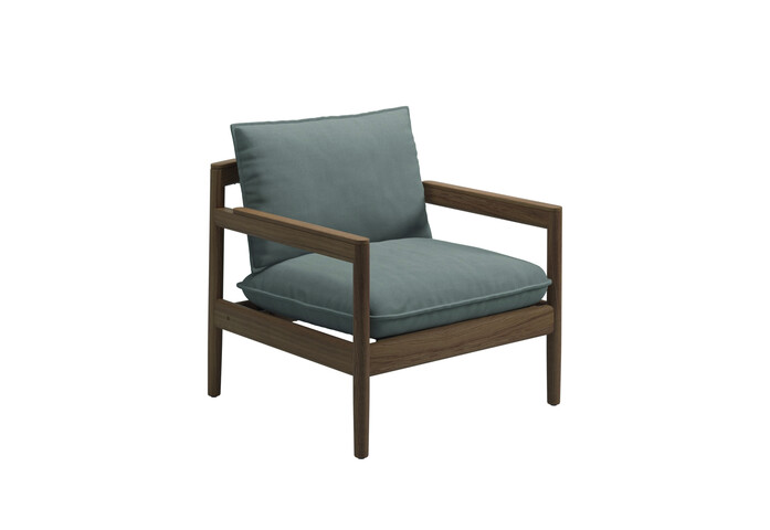Saranac Lounge Chair Fife Canvas Grey