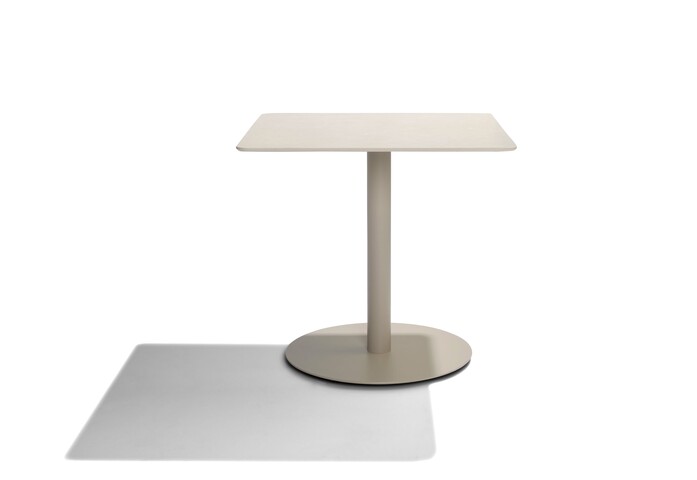 T Table 90x90cm H75cm linen ceramic linen