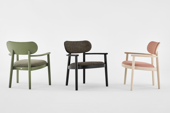 Thonet 119 PF Bu RAL6003 Safire 005 Buche sw TP29 Safire 001 Bu aufgehellt Credo Grapefruit 864b FF Litho