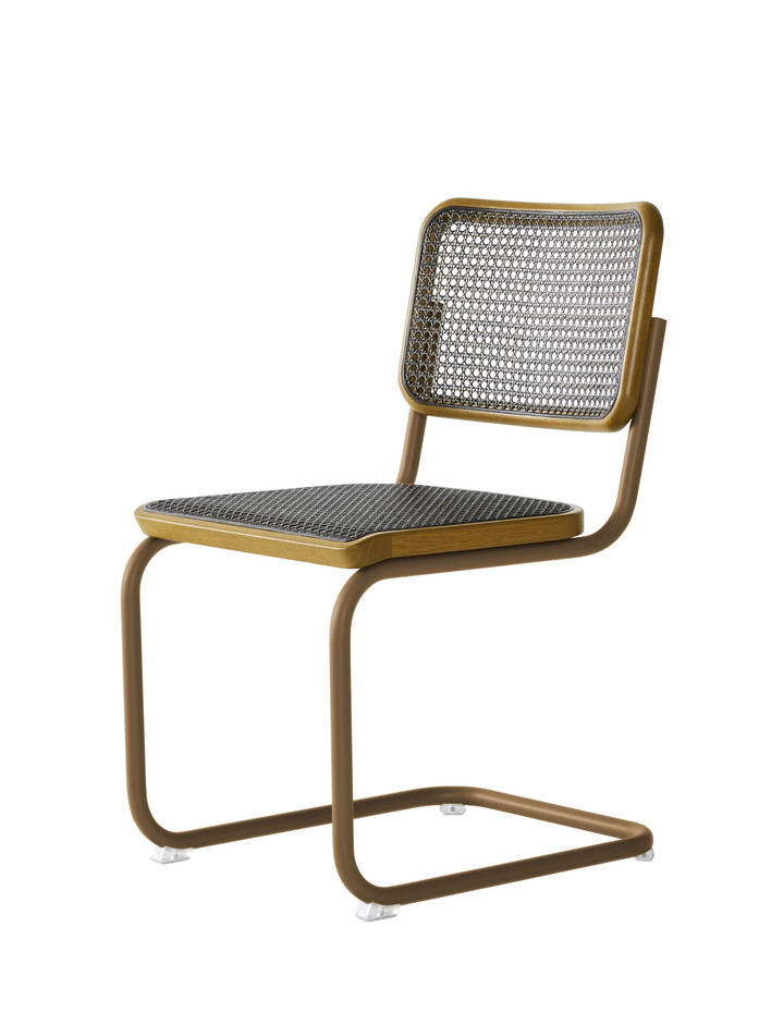 Thonet S 32 V Dark Melange Amber FF