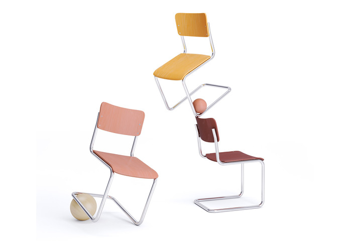 Thonet S43 K Motiv weiss 03