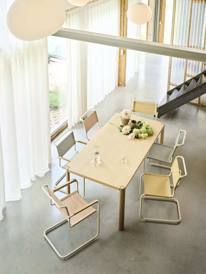 Thonet S 34 V S 33 V perlweiss Cento lotus corn ray Eiche 1140 FF 399bw