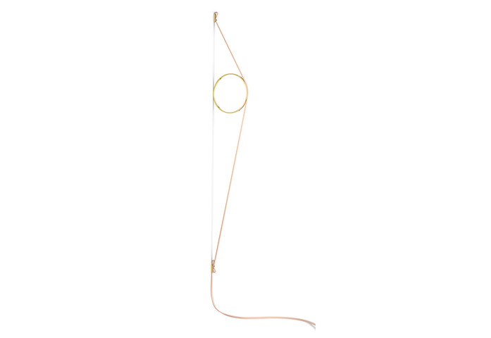 Wire Ring rosa ottone