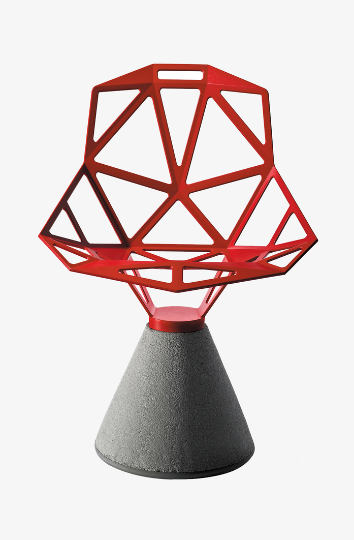 B Magis chair one product front SD5450 natural concrete red