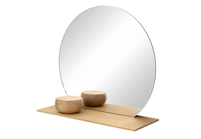 Cut spiegel ablage eiche bowl holzdose eiche schoenbuch fr 3