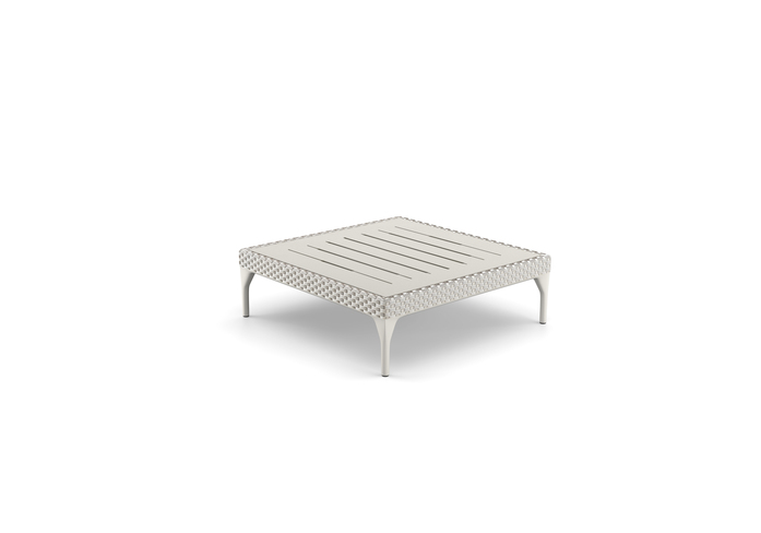 Dedon still mu footstool with lipari base