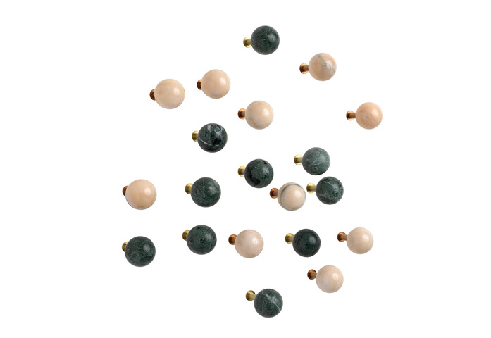 Dots wandhaken garderobenhaken marmor gruppe rosa portogallo schoenbuch fr 10