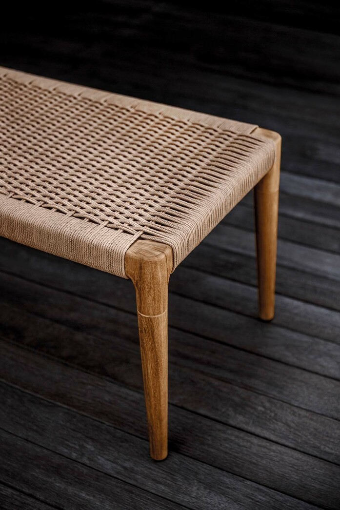 Lima dining bench detail 1