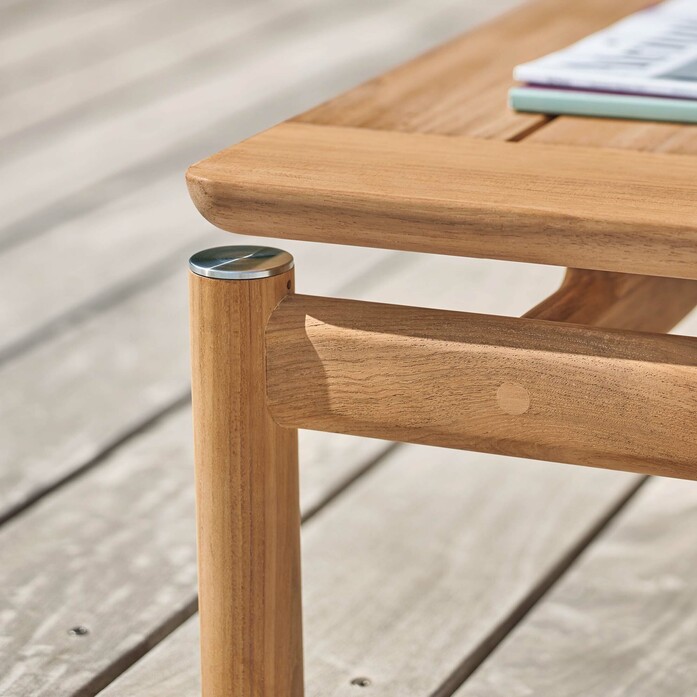 Loungemoebel tische 80x80 teak edelstahl cavo couchtisch ambiente detail 1