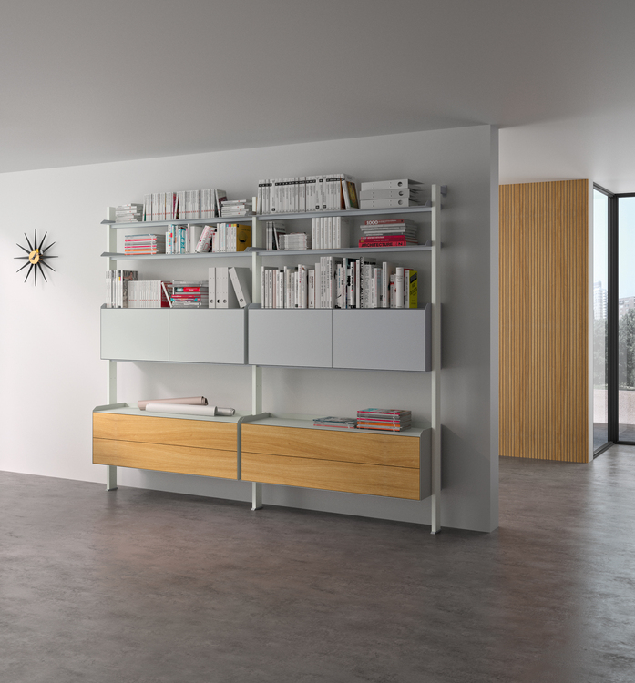 Mueller SCALA Wandregal B240 weiss Holz 02