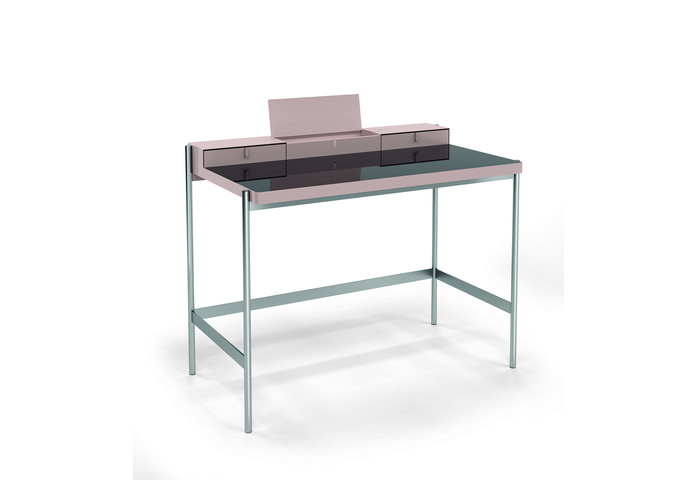 Mueller metall moebel Schminktisch PS20 rosa Glas 03