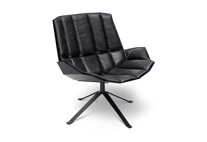 Mueller Martini Chair Leder Black 9005 F1
