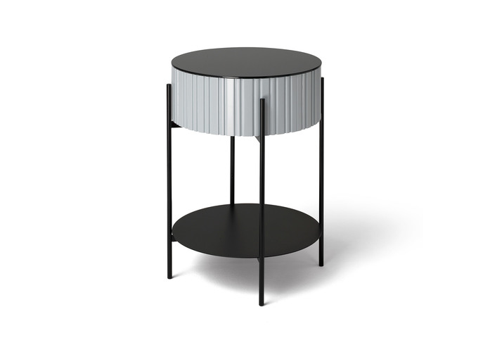 Mueller TWIST04 high Beistelltisch 9018 9005 F