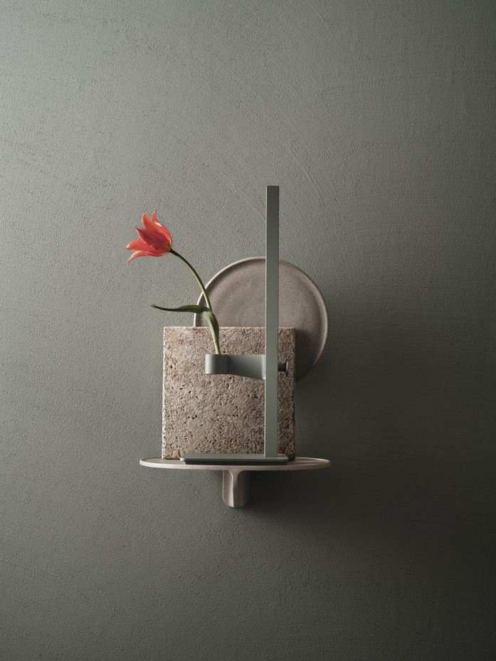 Museum nm 045 candleholder beige green