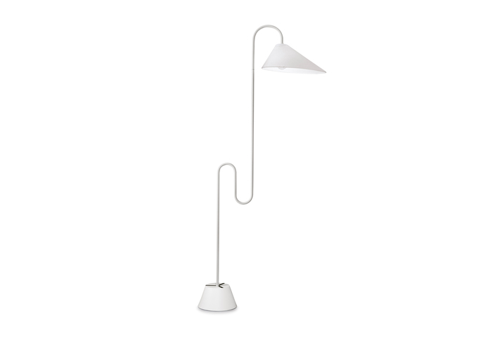 N Classi Con roattino floor lamp white light off