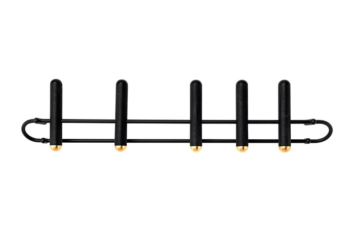 Pin wandgarderobe garderobe 5haken schwarz schoenbuch fr 4