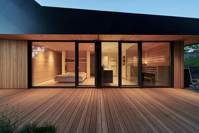 Pur natur decking douglas solid kollin 26x110mm RL 6 50m House on the slope Backnang 5000 x 3333