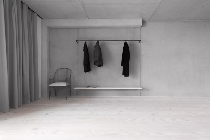Pur natur floorboards douglas select natur solid 28x350mm white lye white soap RL 2 5m Privat House Leinfelden Echterdingen Luxhaus Julian Holzwarth 09 5451 x 3639