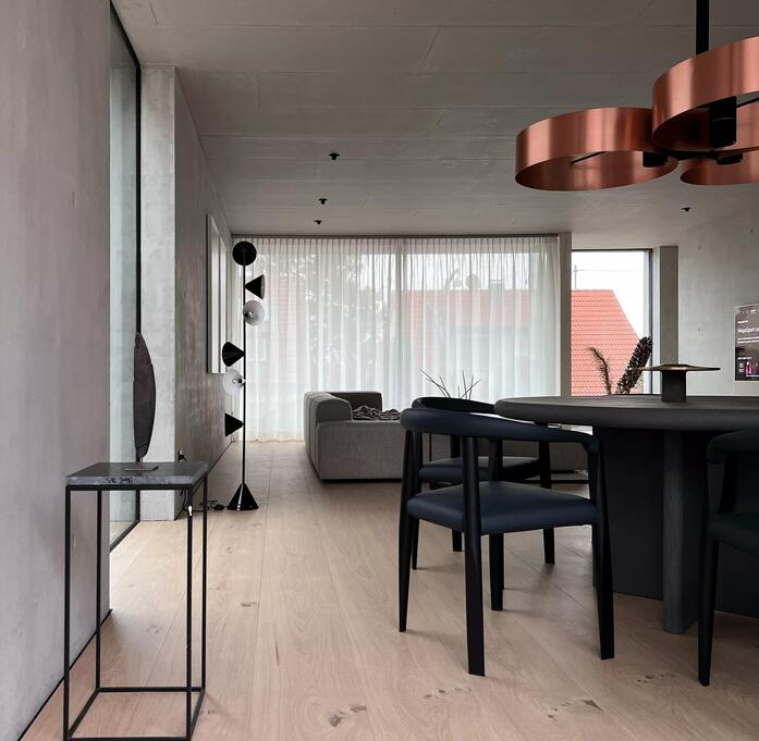 Pur natur floorboards oak select 3 layer 21x300mm oiled Junckers 50 50 FL up to 950m Apartment Stuttgart LAR STUDIO LAR STUDIO 18 2419 x 2364