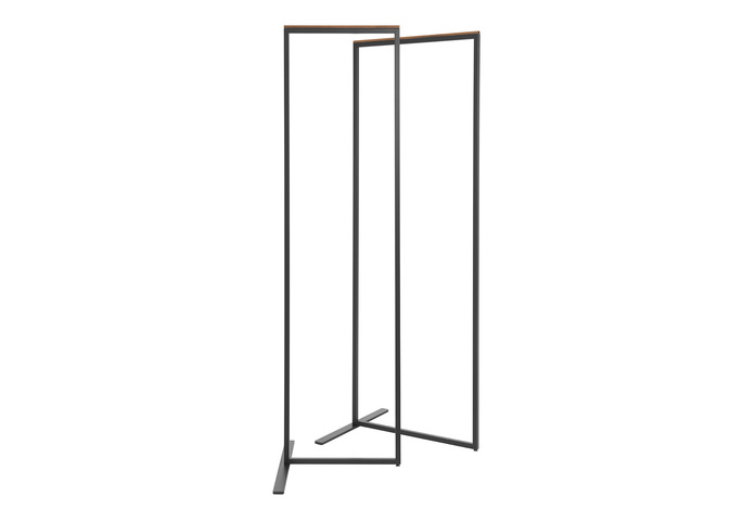 Skid garderobenstaender garderobe schieferschwarz nussbaum schoenbuch fr 14