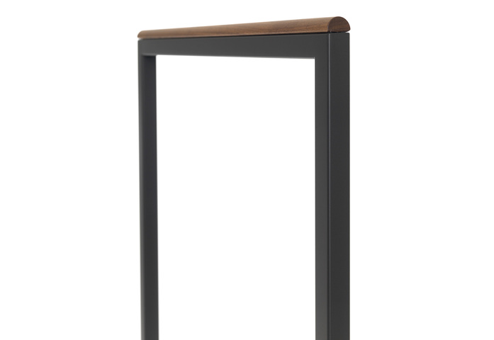 Skid garderobenstaender garderobe schieferschwarz nussbaum schoenbuch fr 17