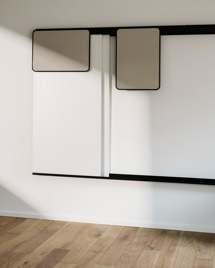 Wilkhahn confair next mini liteboard wall rail set