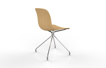 TROY wood swivelchair