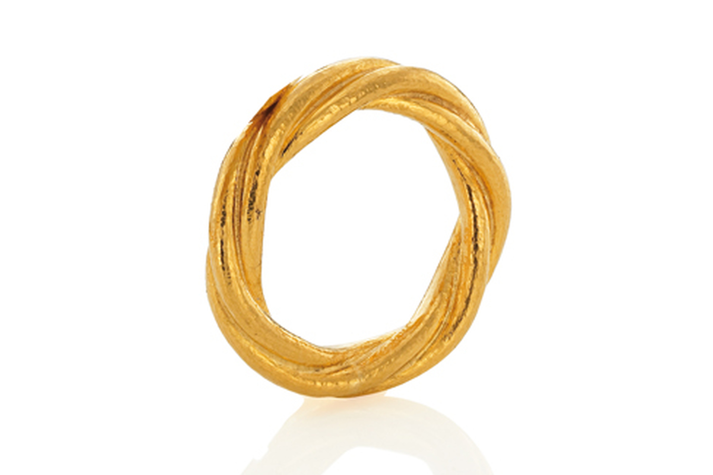 Terzetto pure gold ring