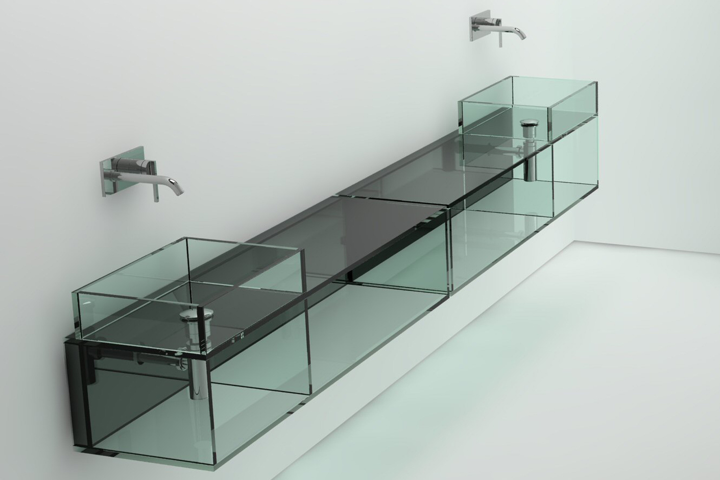 Glass washbasin