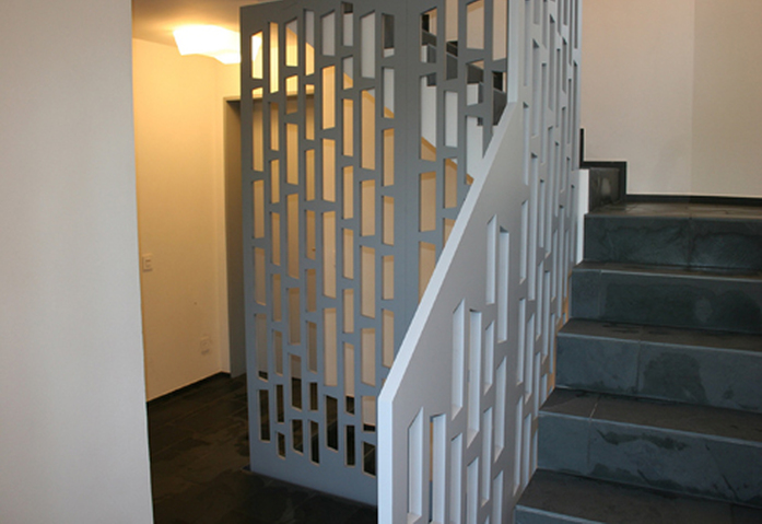 Mdf Perforation Stair Rail Arpartement House Frauenfeld 2