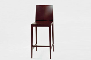 Anna barstool with backrest  by  Crassevig