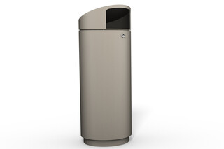 Litter bin 220 with roof top  by  Benkert Bänke
