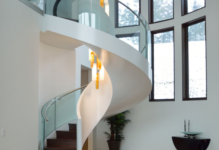 Helical Staircase With Leds 3