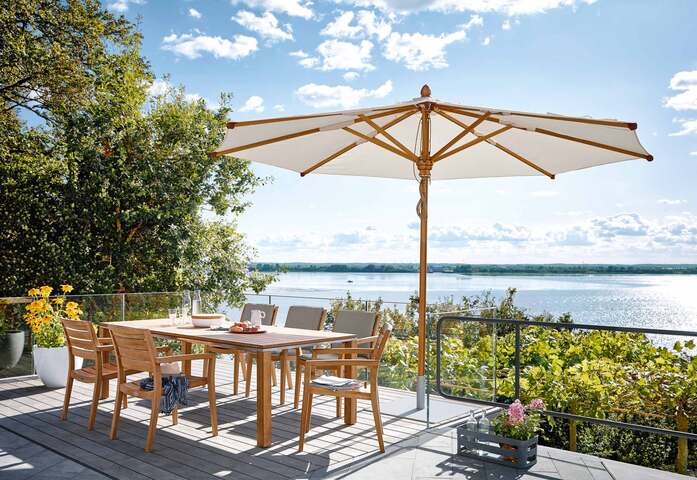 Portland Extending Table Teak 4