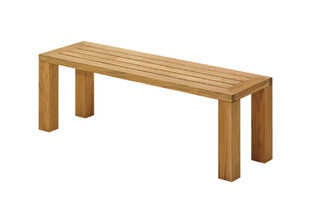 Square Backless Bench 131  by  Gloster Furniture