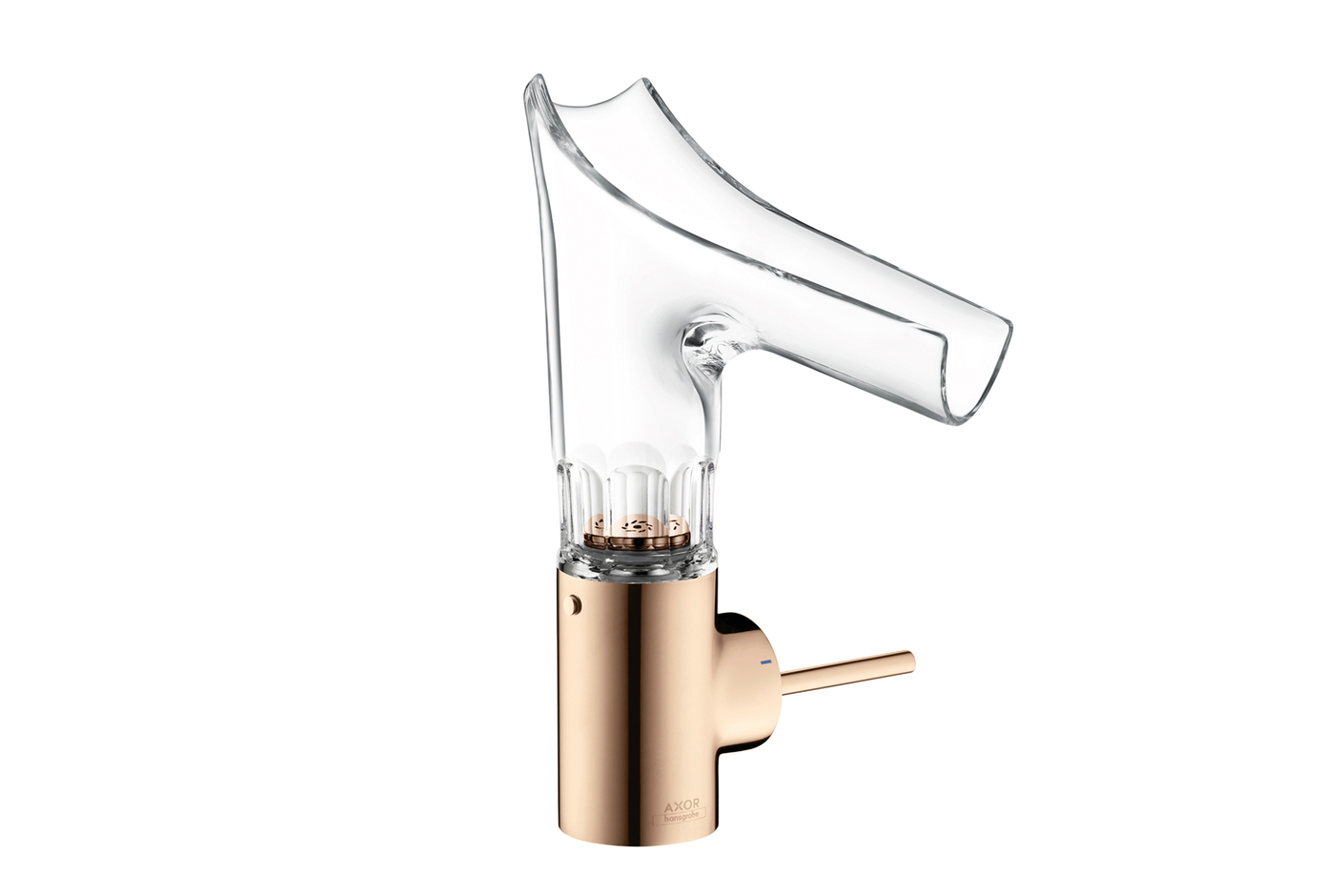 AXOR Starck V Einhebelmischer Rot-Gold Glass Cut