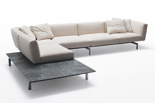 Avio Ecksofa mit Ablagefläche  von  Knoll
