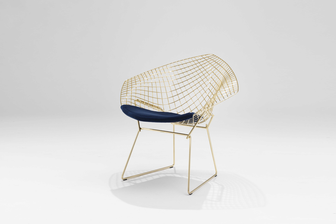 Bertoia Diamond Sessel vergoldet