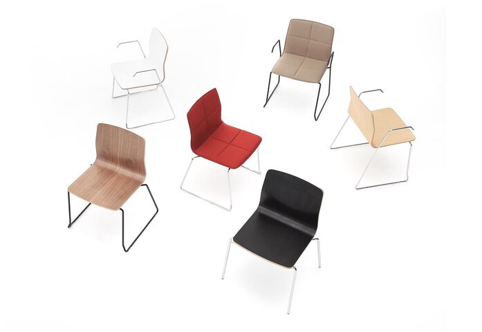 Eon Sledge Upholstered Chair 6